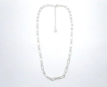 Paper Clip Sterling Necklace