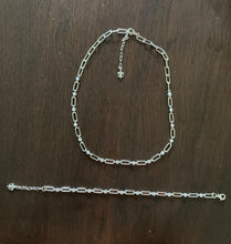 Paper Clip Sterling Necklace