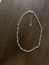 Paper Clip Sterling Necklace