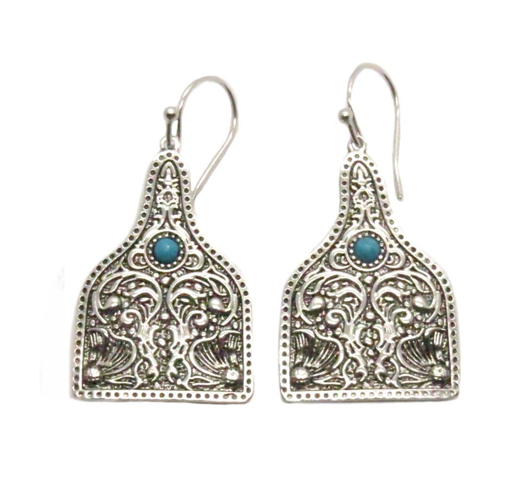 “Confucius” bell style/shaped earring