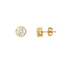 2 ct size (8 mm ) EACH Cubic Zirconia Stud Earring