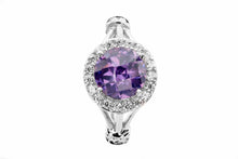 Split Shank Colored CZ Fashion/Birthstone Ring