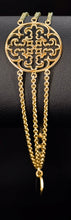 Triple Strand Fleur de Lis disc Bracelet
