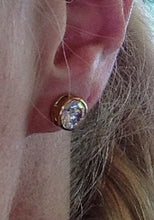 2 ct size (8 mm ) EACH Cubic Zirconia Stud Earring