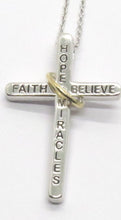 Diamond HFM Signature Cross Pendant with Gold Wedding Ring