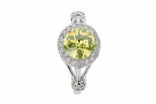 Split Shank Colored CZ Fashion/Birthstone Ring