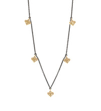 Fleur de Lis Station Necklace 18"