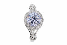 Split Shank Colored CZ Fashion/Birthstone Ring