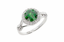 Split Shank Colored CZ Fashion/Birthstone Ring