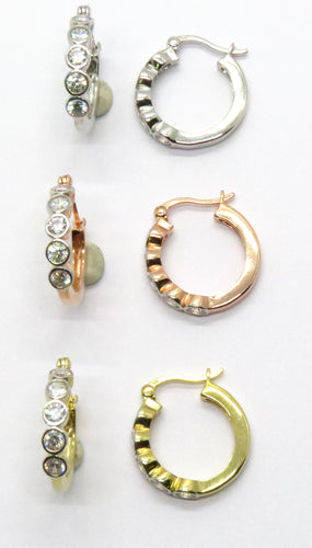 “Orbits” hoop earring