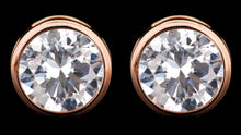2 ct size (8 mm ) EACH Cubic Zirconia Stud Earring