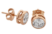 2 ct size (8 mm ) EACH Cubic Zirconia Stud Earring
