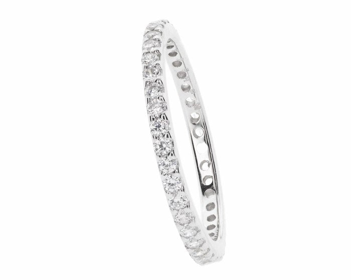 Sterling Silver Eternity Stacker Band