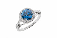 Split Shank Colored CZ Fashion/Birthstone Ring