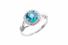 Split Shank Colored CZ Fashion/Birthstone Ring