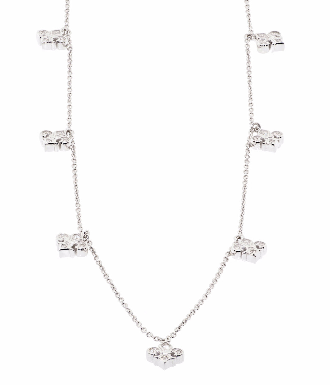 Fleur de Lis Station Necklace 24