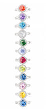 Split Shank Colored CZ Fashion/Birthstone Ring