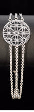 Triple Strand Fleur de Lis disc Bracelet