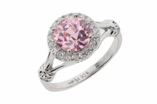 Split Shank Colored CZ Fashion/Birthstone Ring