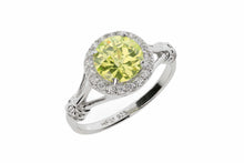 Split Shank Colored CZ Fashion/Birthstone Ring