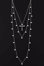 Fleur de Lis Station Necklace 24"
