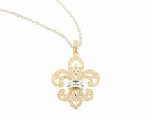 Fleur De Lis Pendant -Fancy Large