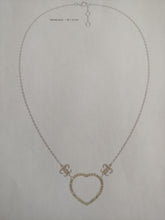 Fleur de Lis Open Heart Necklace