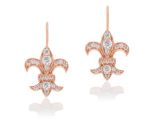Fleur De Lis Drop Earrings