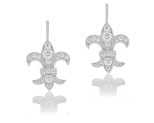 Fleur De Lis Drop Earrings
