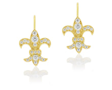 Fleur De Lis Drop Earrings