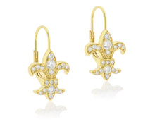 Fleur De Lis Drop Earrings