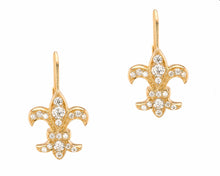 Fleur De Lis Drop Earrings