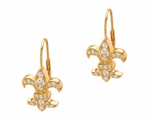 Fleur De Lis Drop Earrings