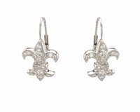 Fleur De Lis Drop Earrings