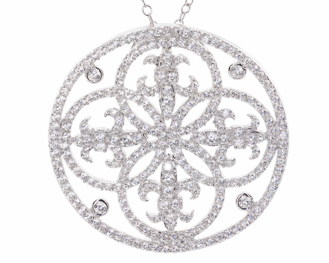 Fleur de Lis Faith Pendant