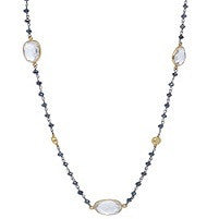 Quartz & Black Spinel Necklace