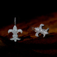 Fleur De Lis Drop Earrings
