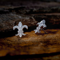 The Louisiana Saint Fleur De Lis Post Earrings