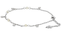 MOP Sterling Silver Station Bracelet