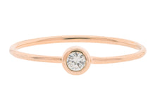 “Orbits” Tri Color Bezel set round stacker rings (sold as set)