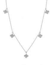 Fleur de Lis Station Necklace 18"