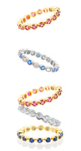 Inventory Reduction: Stacker Rings Gemstone Color -Silver