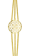 Triple Strand Fleur de Lis disc Bracelet