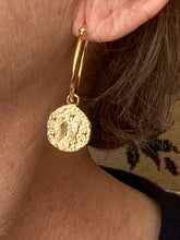 Angels Wings Disc hoop earring-Pre order only at this time
