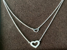 Petite Double Heart Bib Necklace
