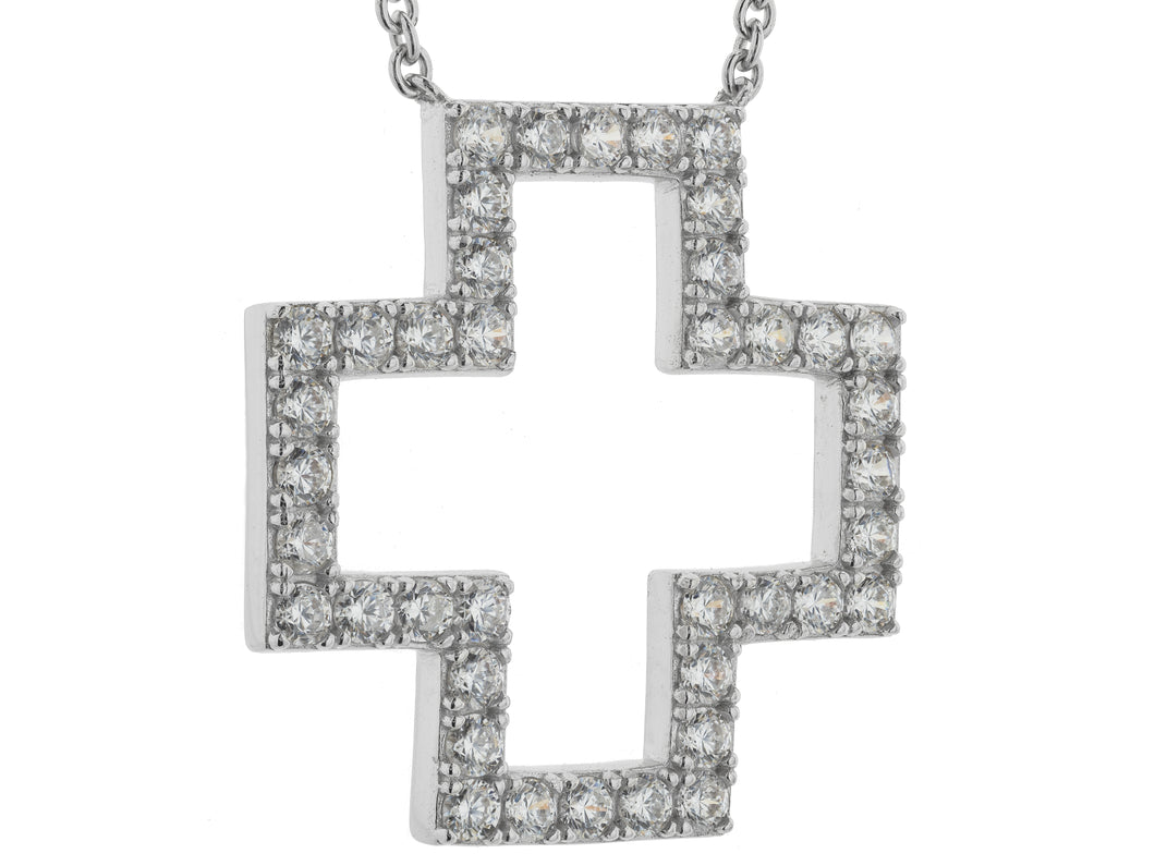 Equilateral Pierced Open Cross
