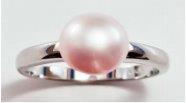 Freshwater Pearl (10mm Pink) Sterling Silver Cocktail Ring