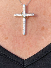 Diamond HFM Signature Cross Pendant with Gold Wedding Ring
