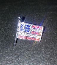 Sterling Silver American Flag Pin