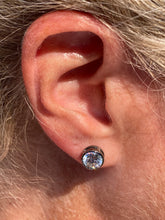 2 ct size (8 mm ) EACH Cubic Zirconia Stud Earring